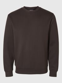 VISCOSE BLEND SWEATSHIRT, Chocolate Torte, highres