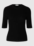 Selected ULLBLANDING STRIKKET TOPP, Black, highres - 16097234_Black_001.jpg