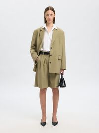 TAILORED BERMUDA SHORTS, Slate Green, highres