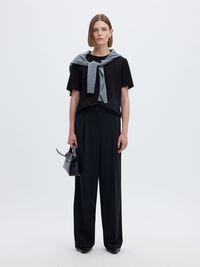 BOXY T-SHIRT, Black, highres