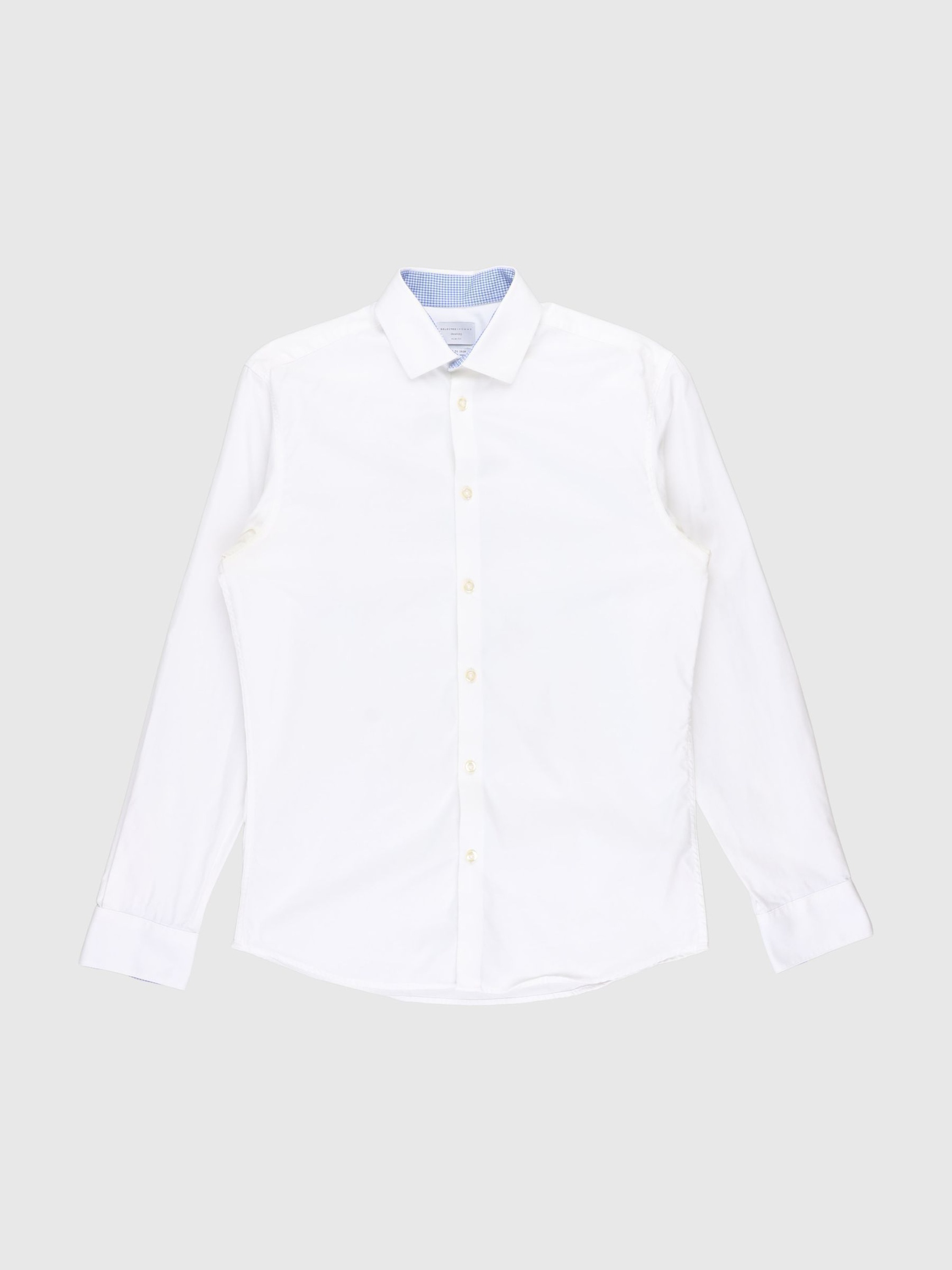 SLIM FIT HEMD, Bright White, highres