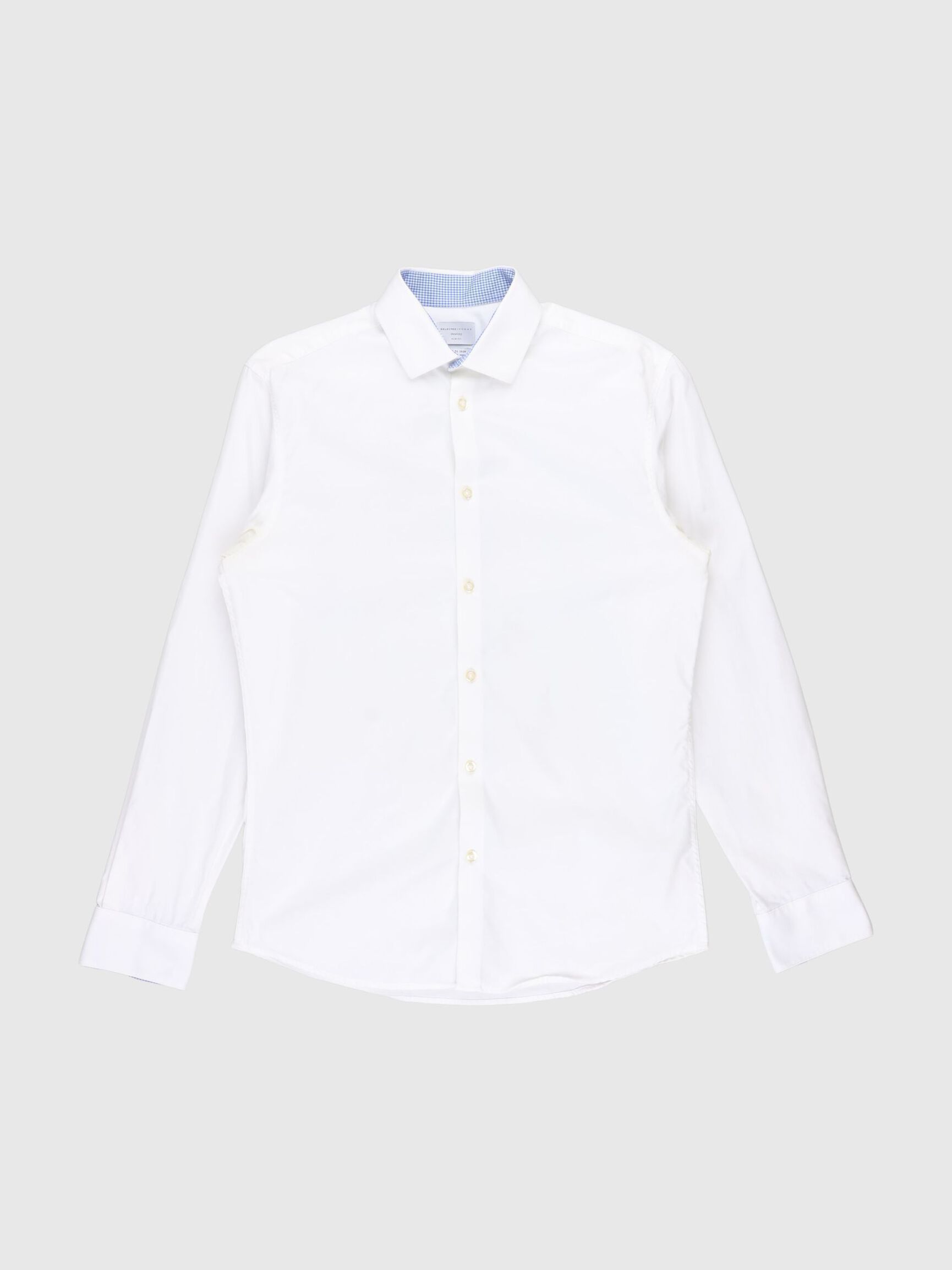 SLIM FIT HEMD, Bright White, highres
