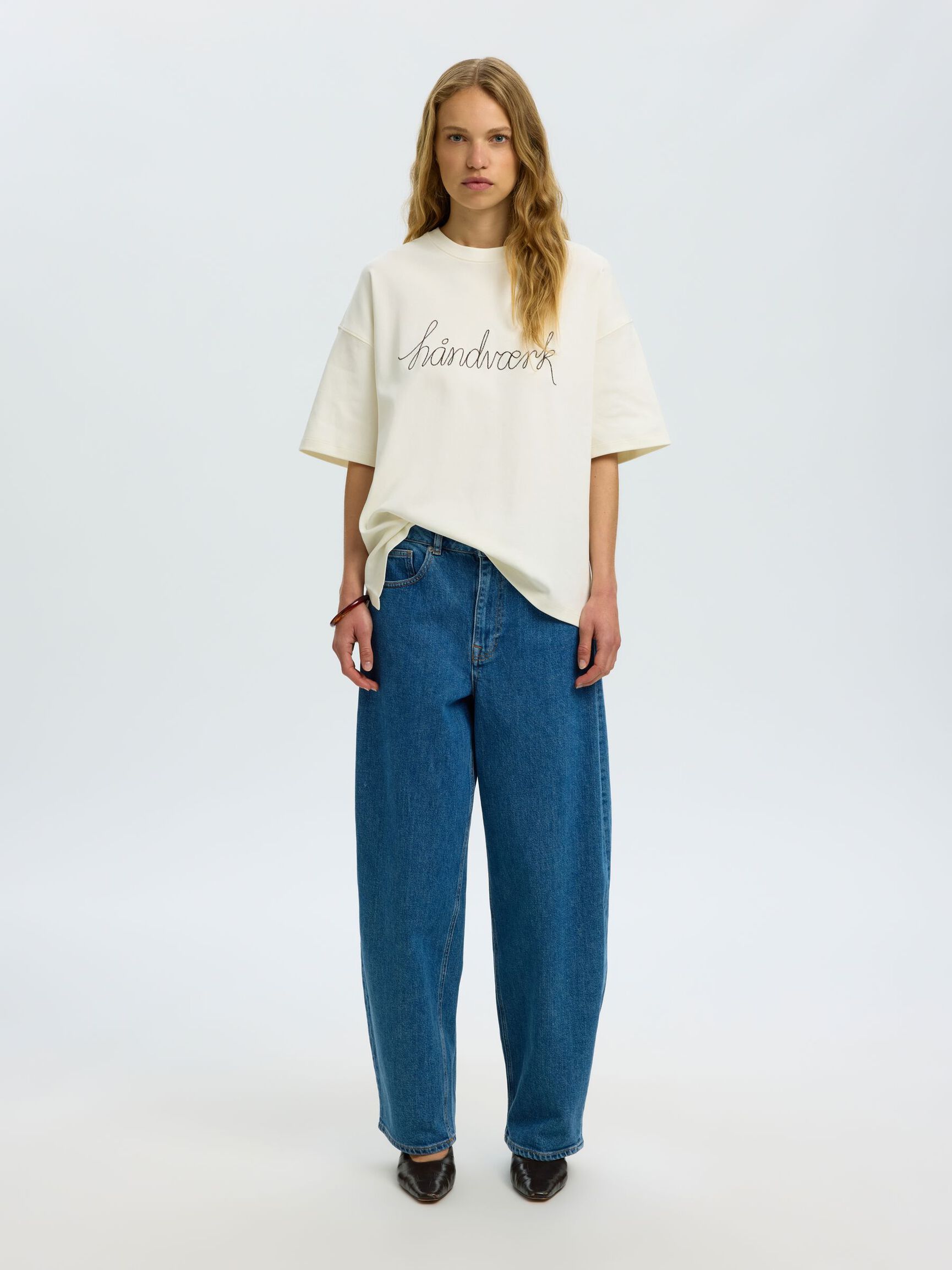 T-SHIRT, Egret, highres