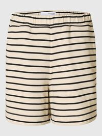 STREIFEN HØJTALJEDE SHORTS, Black, highres