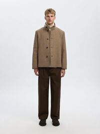 WOOL BLEND JACKET, Fallen Rock, highres