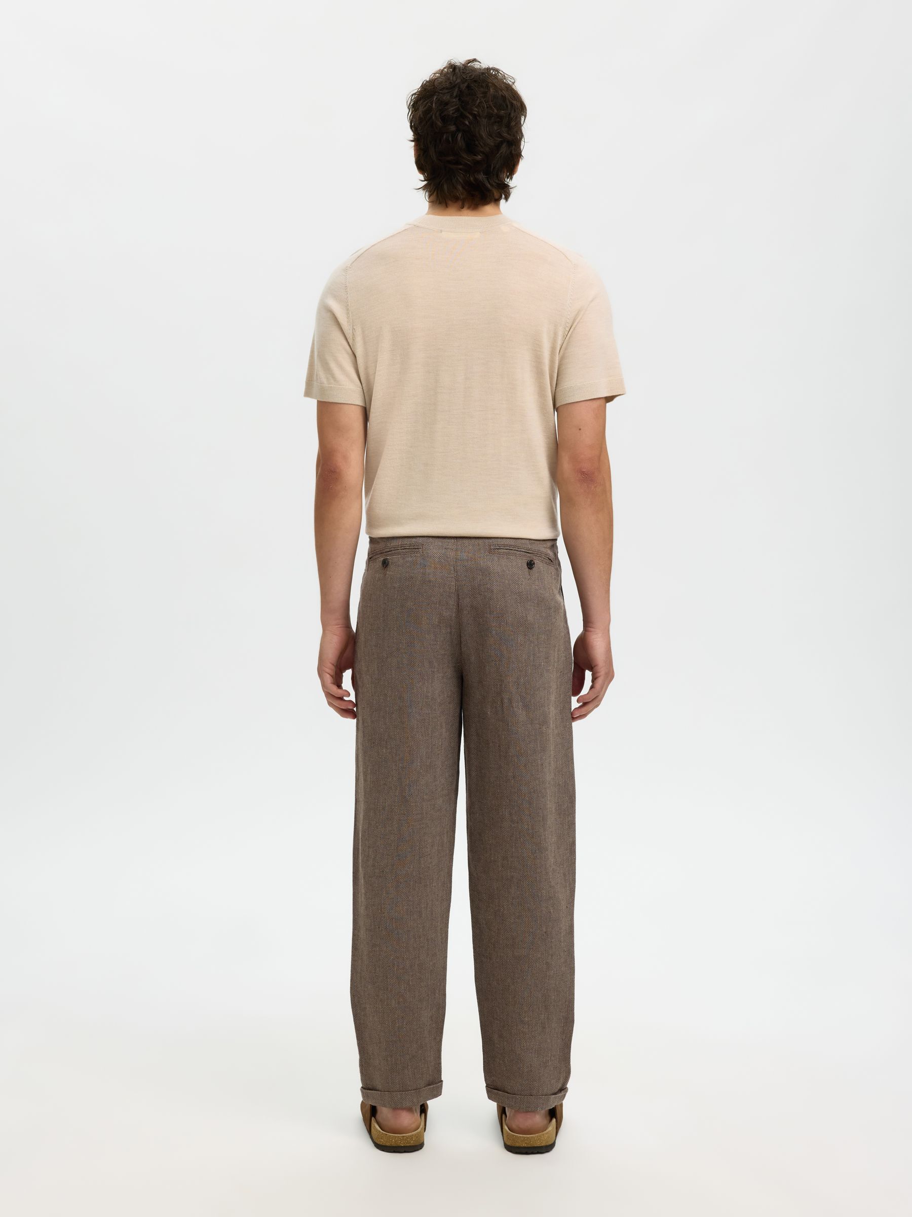 CROPPED RELAXED FIT HOSE, Delicioso, highres