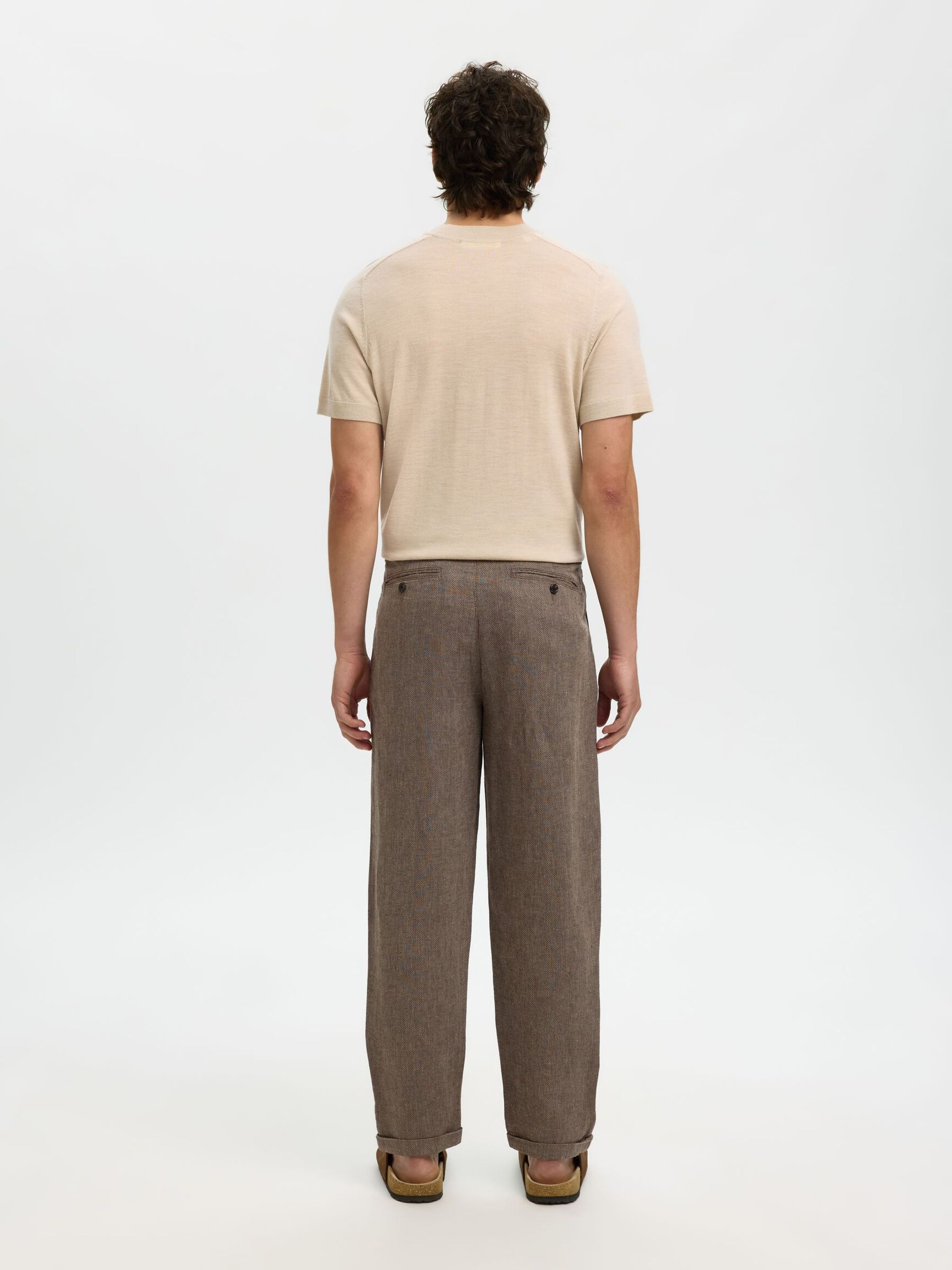 CROPPED RELAXED FIT HOSE, Delicioso, highres