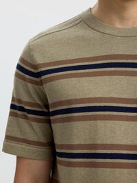 100% COTTON KNITTED TOP, Vetiver, highres