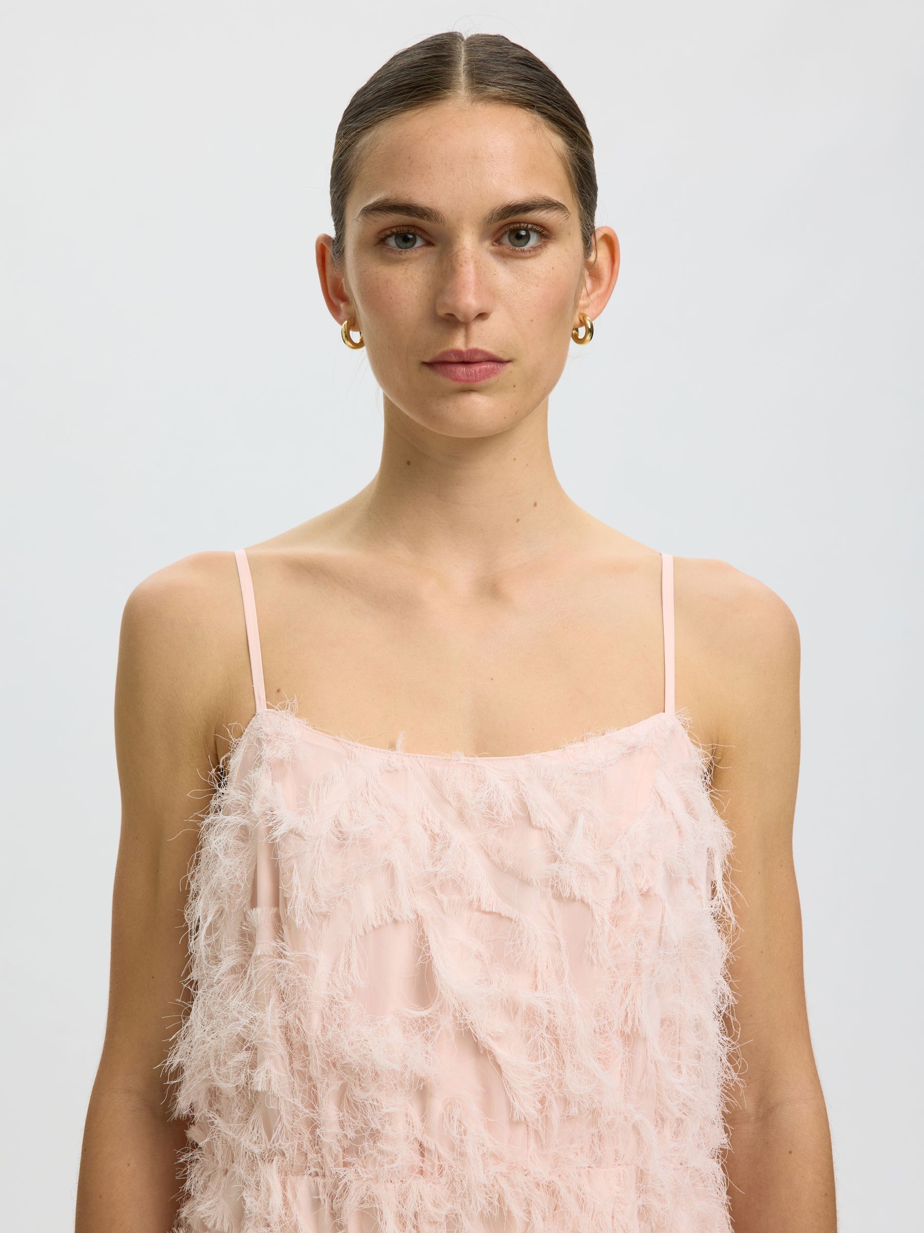 STRAP MIDI DRESS, Pale Dogwood, highres