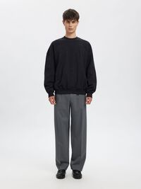 RELAXED FIT SWEATSHIRT, Dark Navy, highres