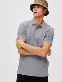 CLASSIC POLO SHIRT, Medium Grey Melange, highres