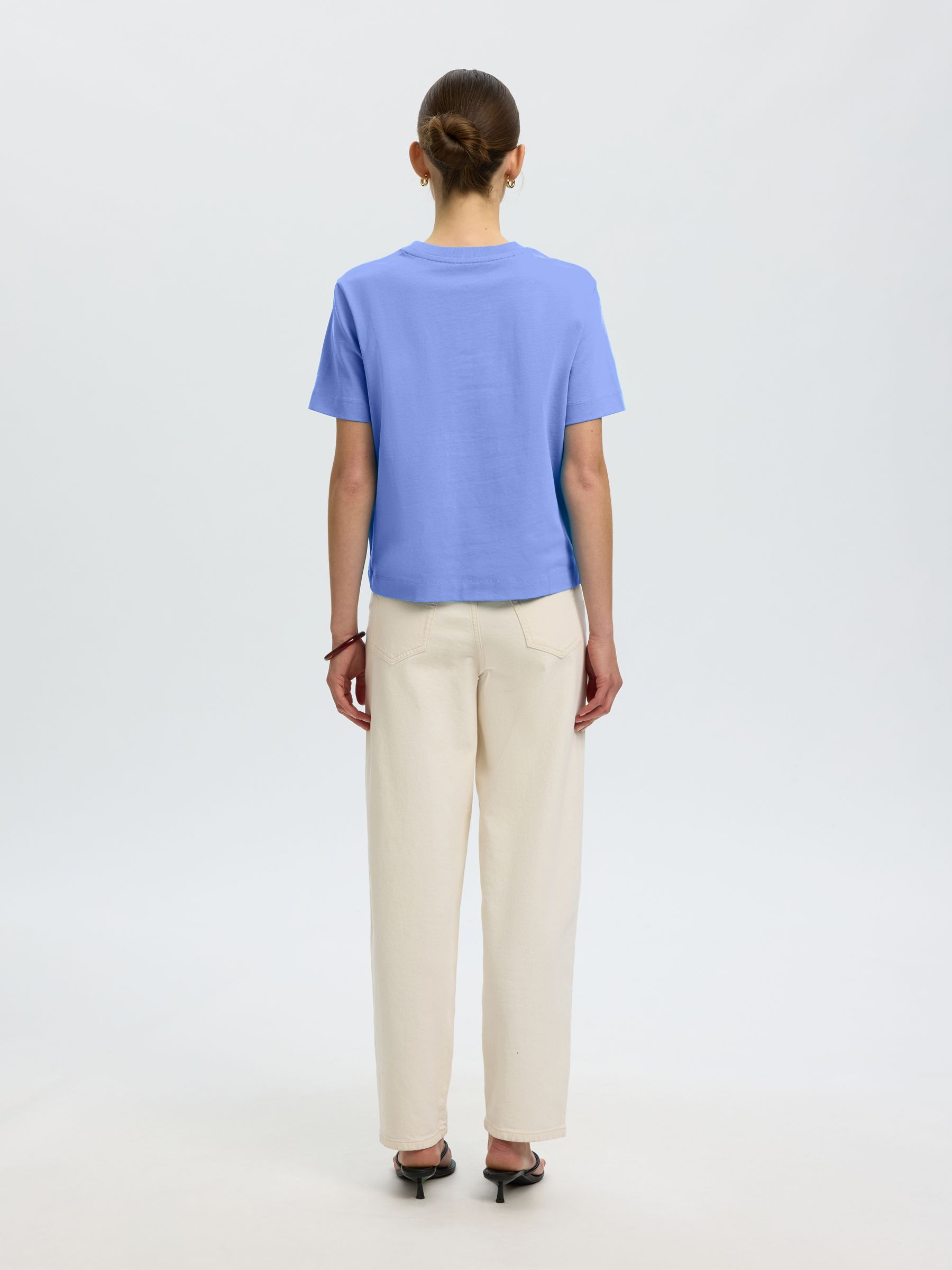 BOXY T-SHIRT, Cornflower Blue, highres