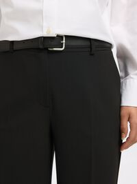 GEWEBTE HOSE, Black, highres