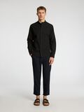 Selected LANGARM LEINENMIX HEMD, Black, highres - 16079054_Black_005.jpg
