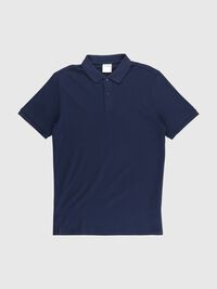 SHORT-SLEEVED JERSEY POLO SHIRT, Cashmere Blue, highres