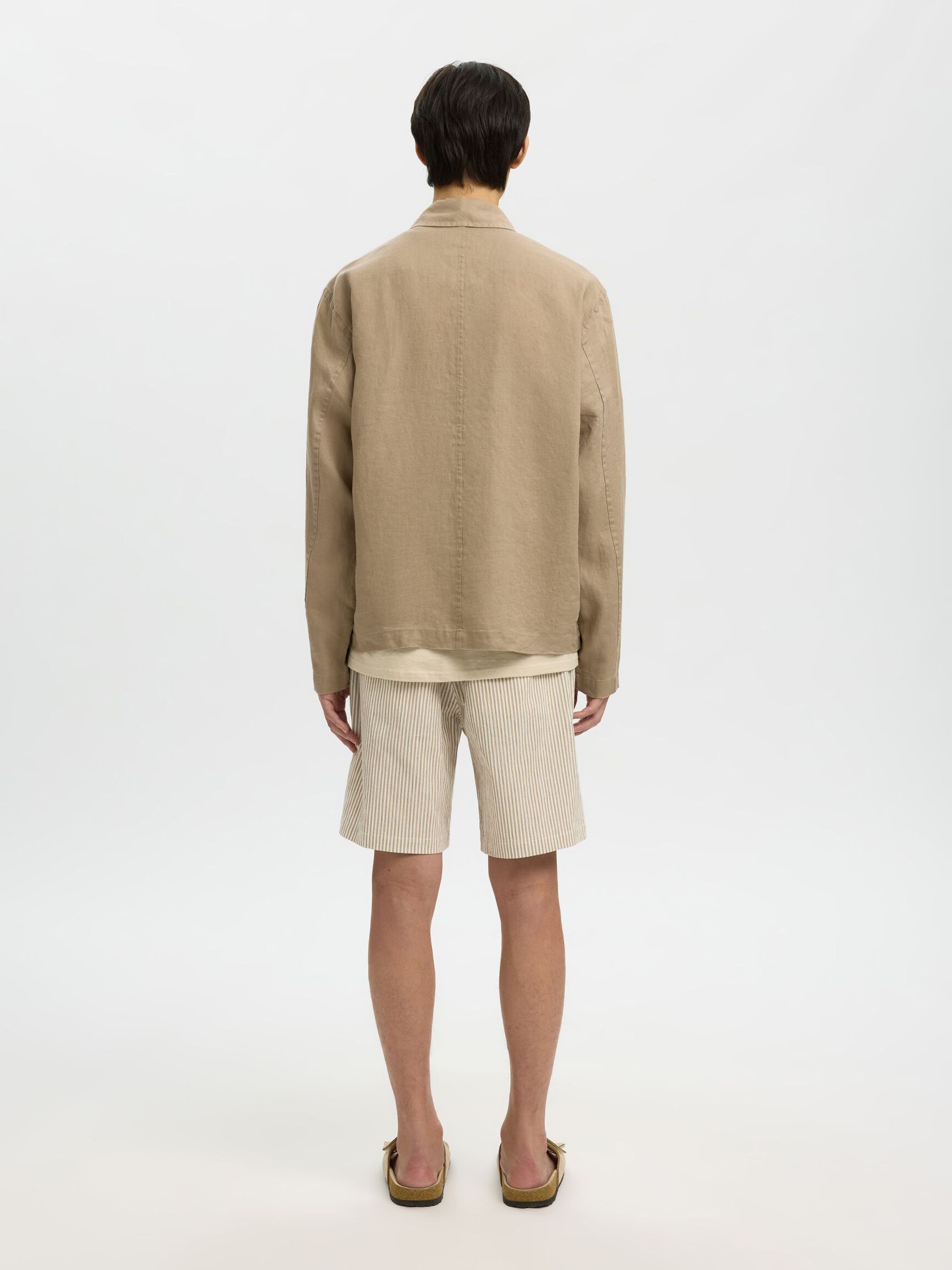 LEINEN LEICHTE JACKE, Savannah Tan, highres