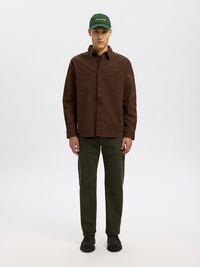 REGULAR FIT TWILL OVERSHIRT, Demitasse, highres