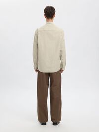 RELAXED FIT SHIRT, Silver Birch, highres