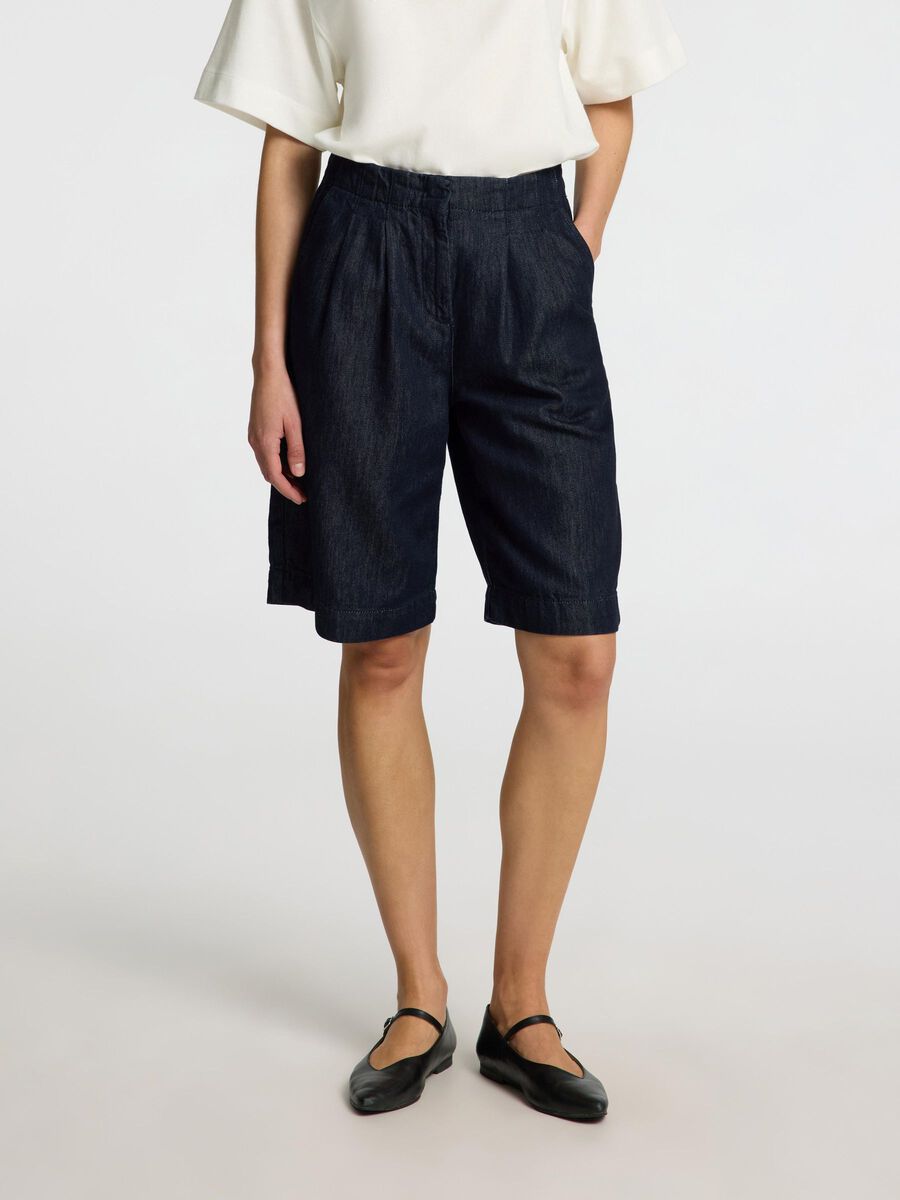 Selected DENIM BERMUDA SHORTS, Dark Blue Denim, highres - 16098986_DarkBlueDenim_003.jpg