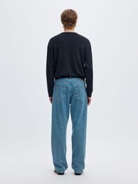 VISCOSE BLEND SWEATSHIRT, Sky Captain, highres