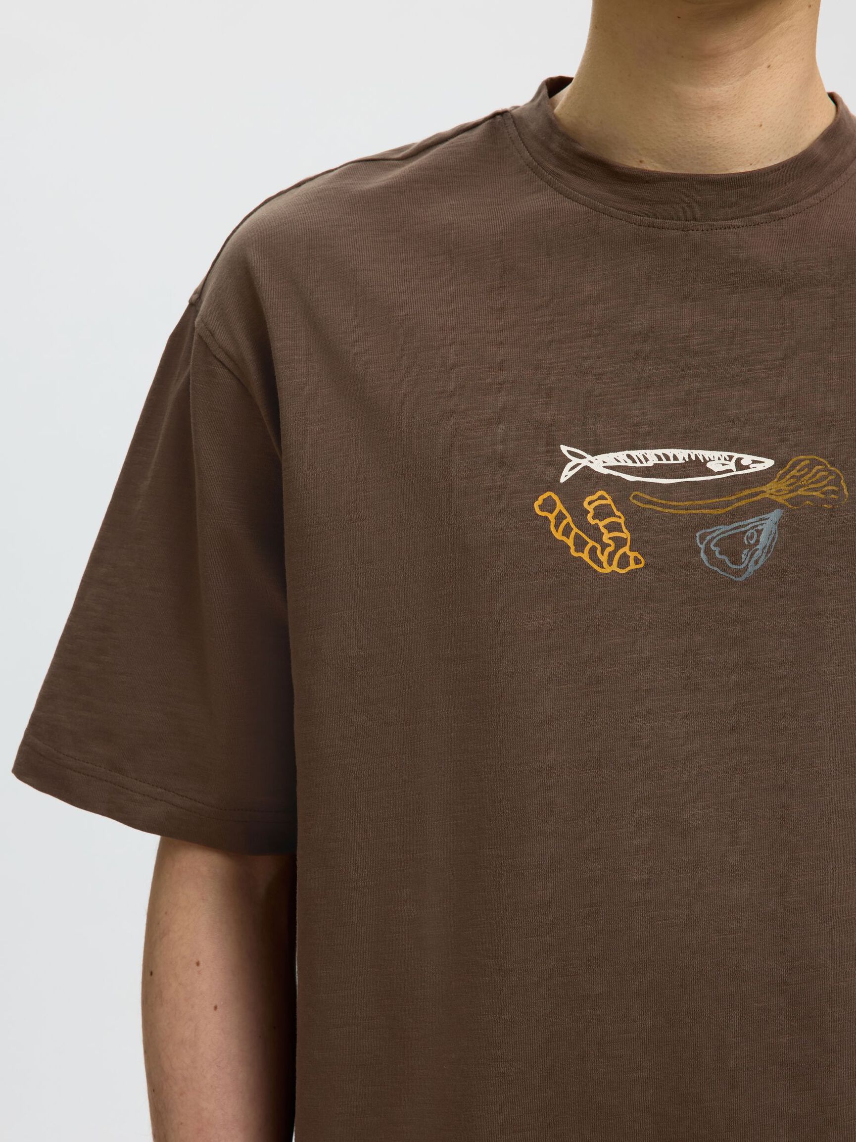 IMPRIMÉE T-SHIRT, Turkish Coffee, highres