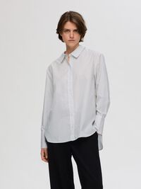 100% BAUMWOLL HEMD, Bright White, highres