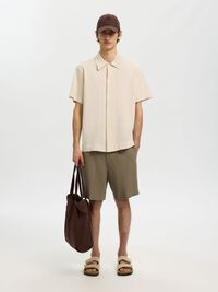 HEMP BLEND OVERSHIRT, Birch, highres