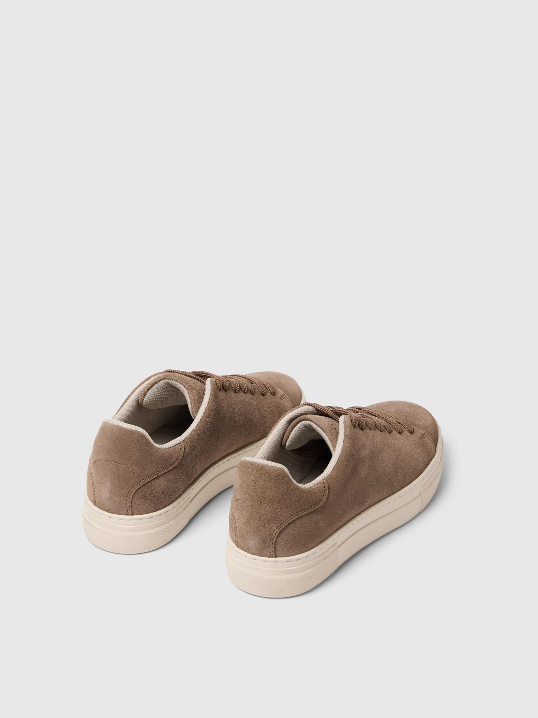 CHUNKY SUÈDE SNEAKERS, Greige, highres