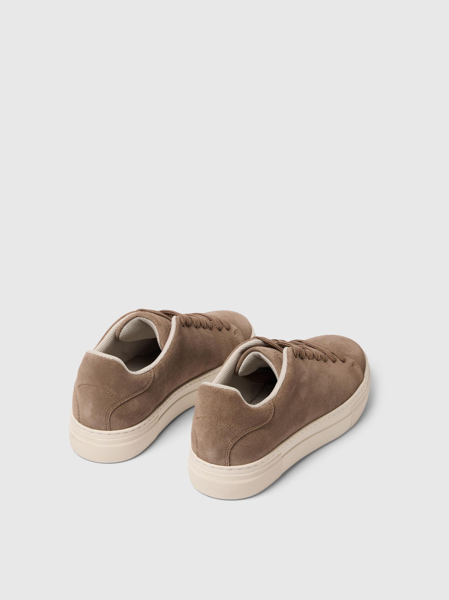 CHUNKY WILDLEDER SNEAKERS, Greige, highres