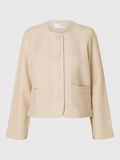 Selected 100% WOOL KNITTED CARDIGAN, Birch, highres - 16097339_Birch_001.jpg