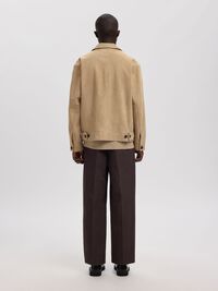 SUEDE JACKET, Weathered Teak, highres