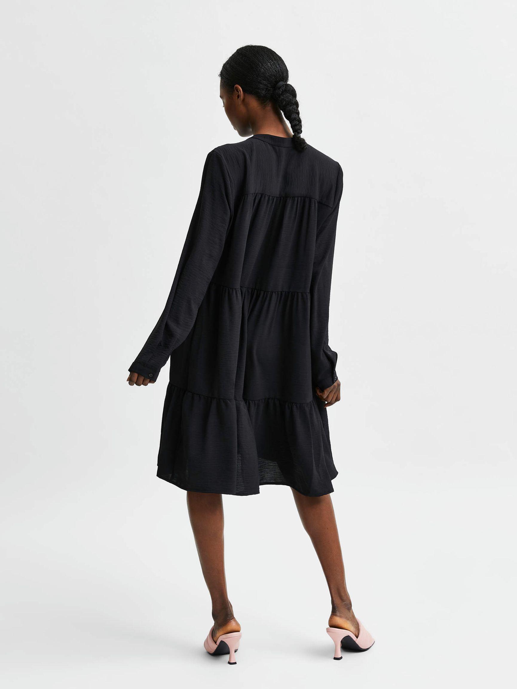 STUFENLOOK MINIKLEID, Black, highres