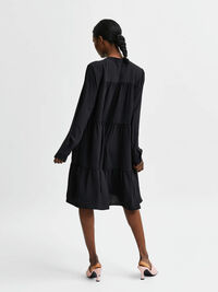 ESCALONADAS VESTIDO MINI, Black, highres
