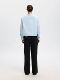 KLASSIEKE WIDE LEG BROEK, Black, highres