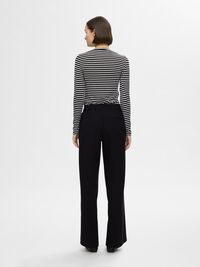 RANDIG LÅNGÄRMAD TOPP, Black, highres