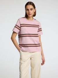 BOXY FIT T-SHIRT, Bleached Mauve, highres