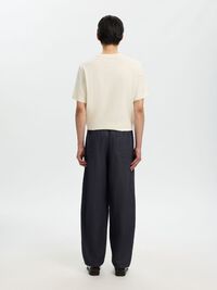 BUKSER MED BARREL-FIT, Dark Navy, highres