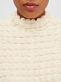 TEXTURED SHORT SLEEVED TOP, Snow White, highres