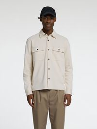 KLASSISCHES OVERSHIRT, Oatmeal, highres