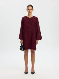 LONG SLEEVED LACE DRESS, Fig, highres
