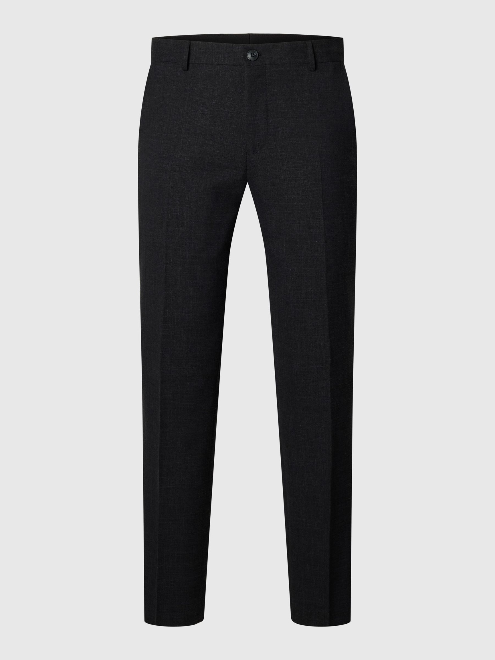SLIM FIT ANZUGHOSE, Black, highres