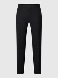 SLIM FIT SUIT TROUSERS, Black, highres