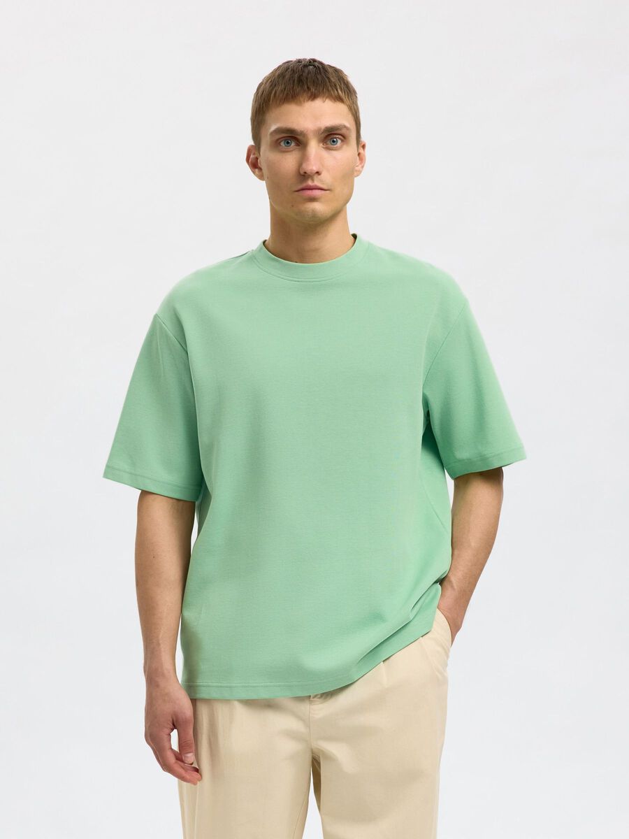 Selected LOOSE FIT T-SHIRT, Hemlock, highres - 16094143_Hemlock_003.jpg