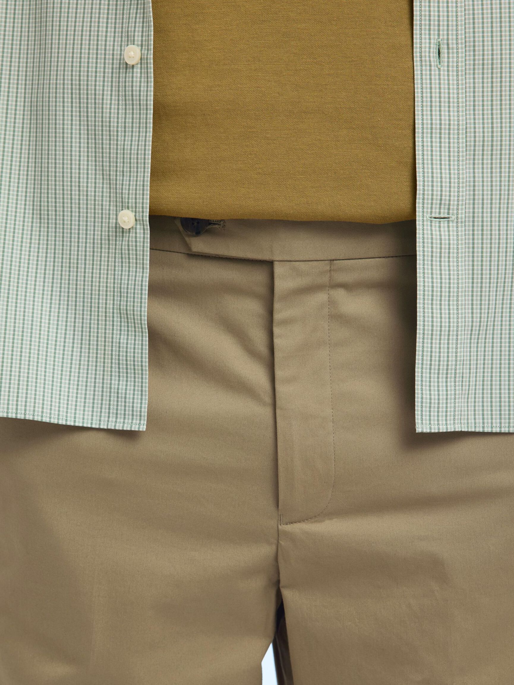 100% COTTON SUIT TROUSERS, Kelp, highres
