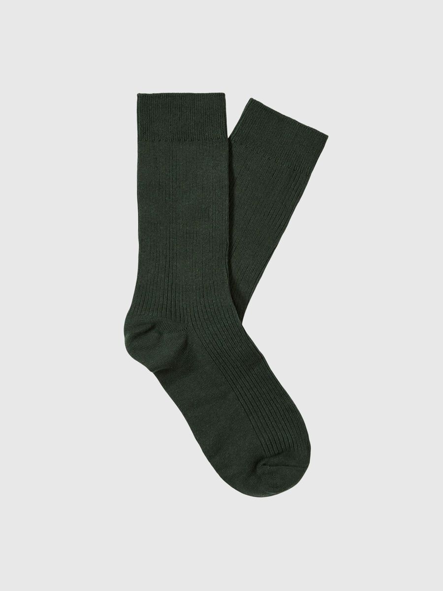 Product tile image - COTTON BLEND SOCKS, Deep Forest | 16098977_DeepForest