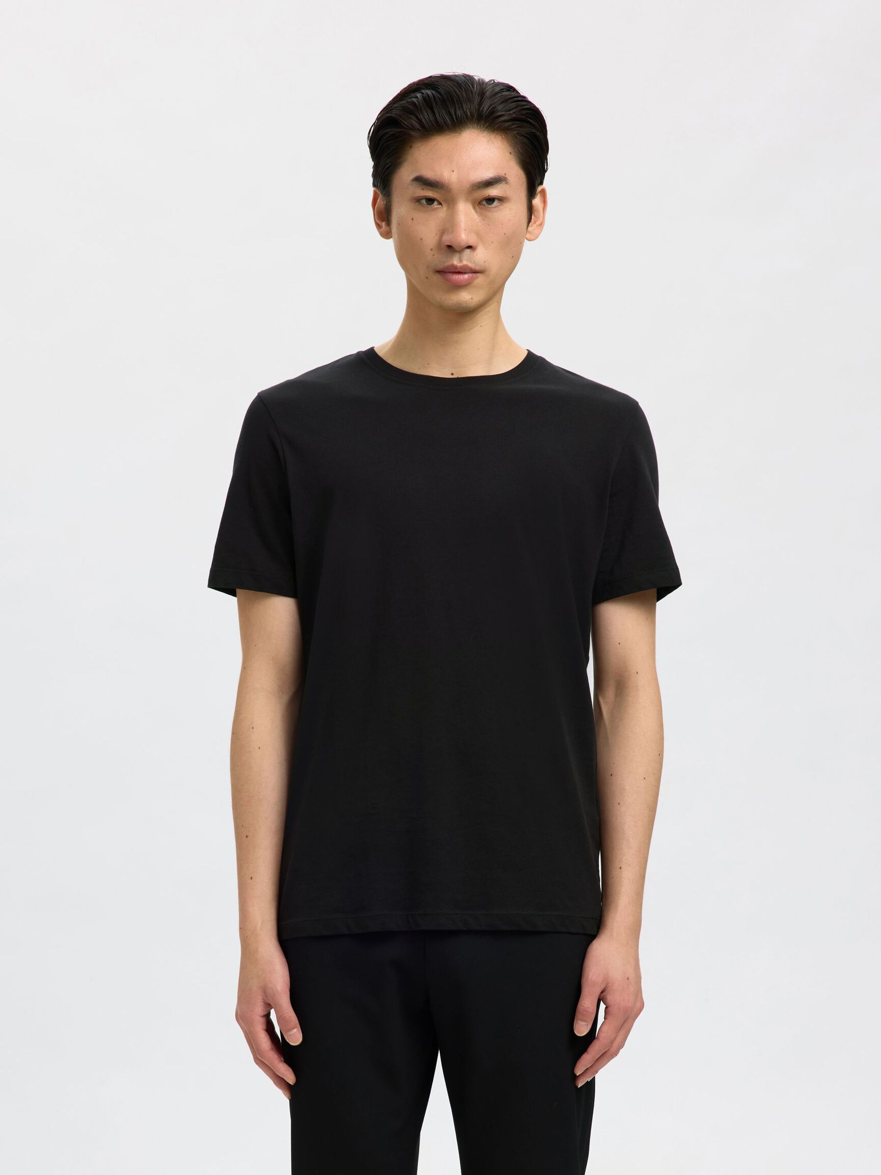 3-PAK BOMULD T-SHIRT, Black, highres