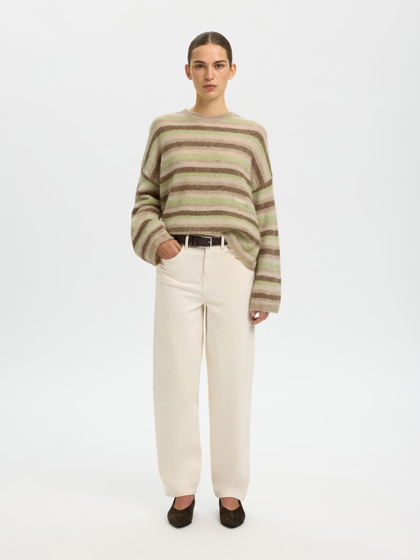ULDBLANDING STRIKTRØJE, Pure Cashmere, highres