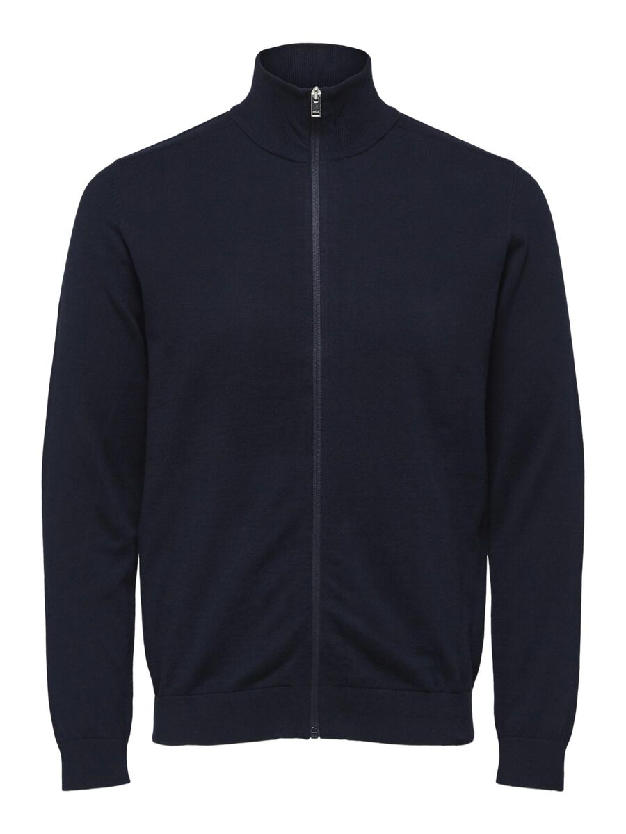 Selected ZIP-UP STRICKJACKE, Navy Blazer, highres - 16074688_NavyBlazer_779264_001.jpg