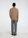 Selected RONDE HALS SWEATER, Greige, highres - 16092599_Greige_004.jpg