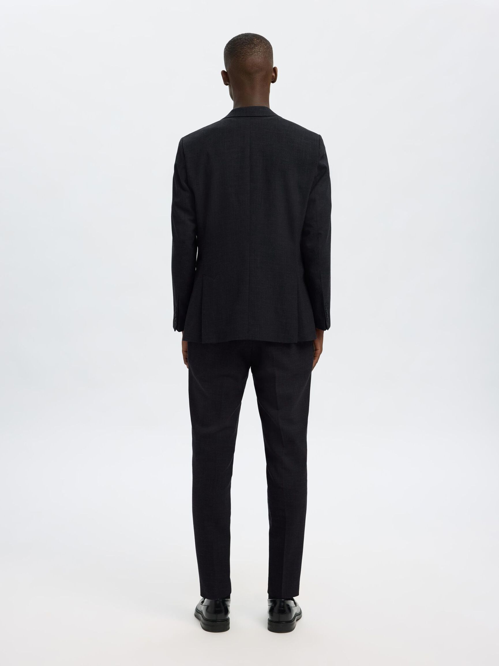 SLIM FIT ZWEIREIHIGER BLAZER, Black, highres